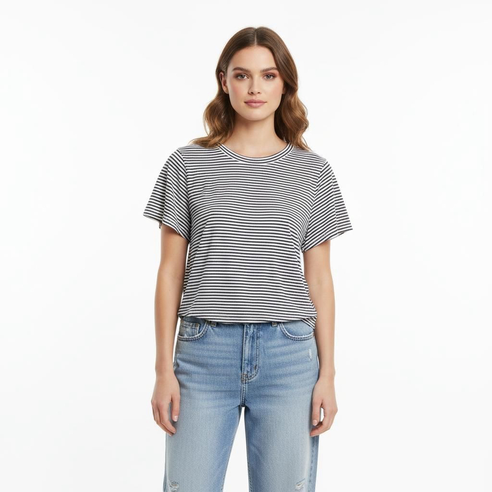 Wilt Short Sleeve Striped Tee - XS